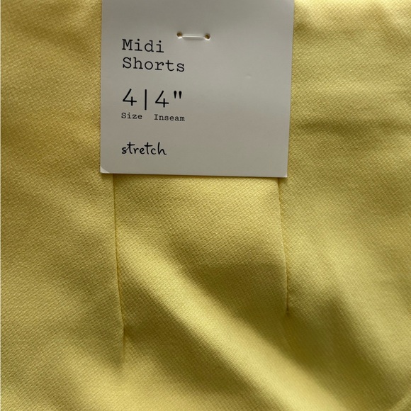 A New Day High Waist Yellow Shorts - Picture 4 of 5